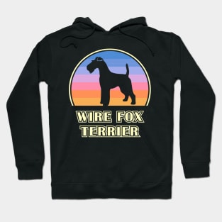 Wire Fox Terrier Vintage Sunset Dog Hoodie